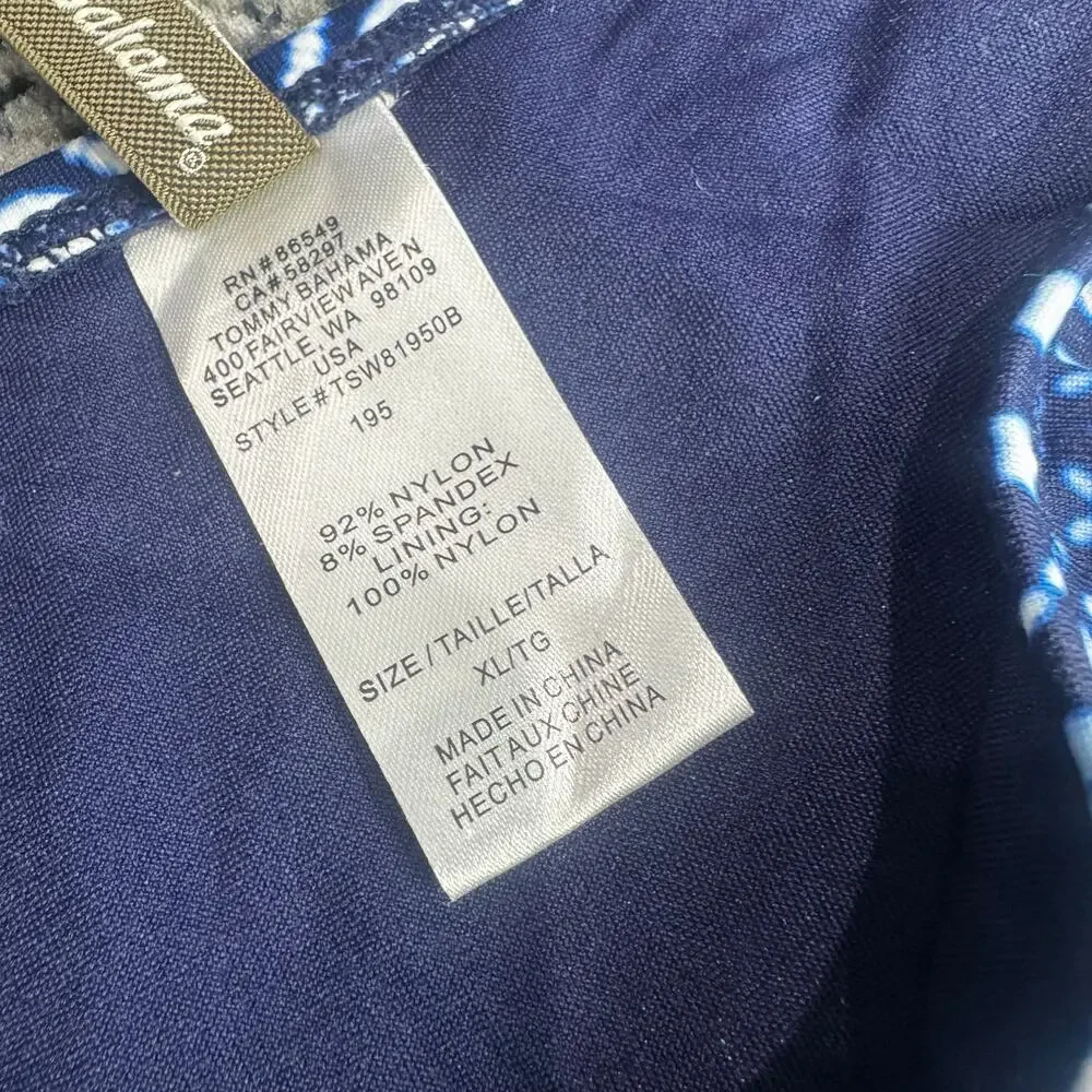 Tommy Bahama Women's Indigo Cowrie Reversible Hipster Bikini Bottom Navy XL NWT